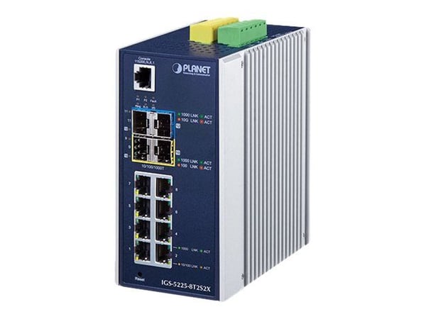 PLANET IGS-5225-8T2S2X, Hallittu, L3, Gigabit Ethernet (10/100/1000), Seinäkiinnitteinen