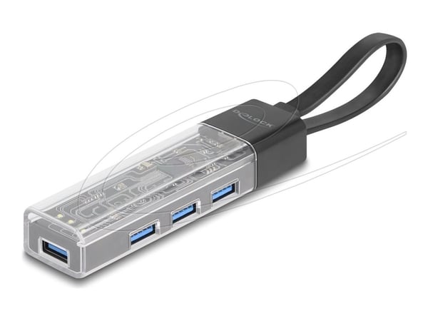 Delock - Hubb - 5 Gbps, USB-A/C port in - 4 x USB 3.2 Gen 1 - skrivbordsmodell