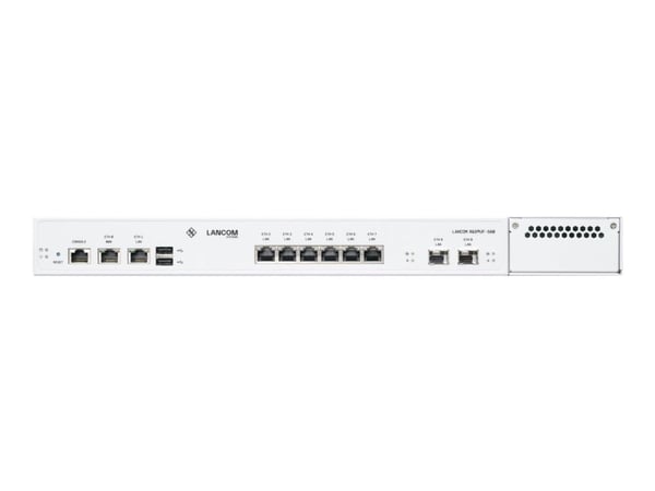 LANCOM R&S Unified Firewall UF-560 - Brannvegg - 10 porter - 10GbE - 1U - skystyring - rackmonterbar - for LANCOM SPSU UF-760 LANCOM R&S Unified Firewall UF-560 - Brannvegg - 10 porter - 10GbE - 1U - skystyring - rackmonterbar - for LANCOM SPSU UF-760