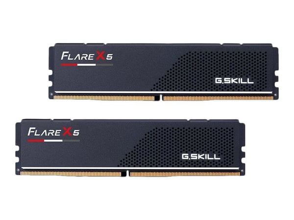 G.Skill Flare X5 - DDR5 - sett - 128 GB: 2 x 64 GB - DIMM 288-pin lav profil - 6000 MT/s / PC5-48000 - CL34 - 1.35 V - ikke-bufret - ikke-ECC - mat...