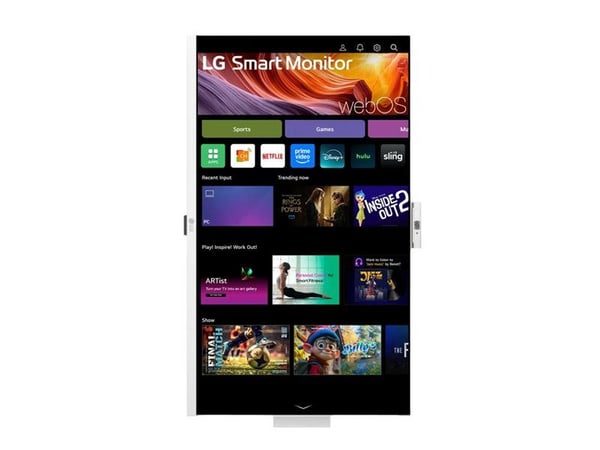 LG 32U850SA-W - LCD-skjerm - Smart - 32" (31.5" synlig) - 3840 x 2160 4K @ 60 Hz - IPS - 400 cd/m² - 1000:1 - HDR10 - 5 ms - 2xHDMI, 3xUSB-C - høyt...
