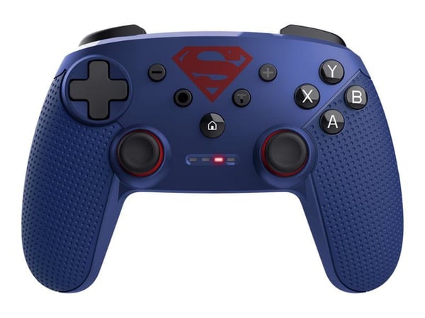 Trust GXT 542SM Muta - Superman - håndkonsoll - 15 knapper - trådløs - 2.4 GHz/Bluetooth - blå - for PC, Android, iOS, Nintendo Switch
