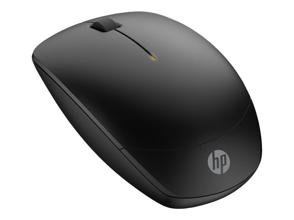 HP 230 Slim - Mus - optisk - 3 knapper - trådløs - 2.4 GHz - USB trådløs mottaker - svart