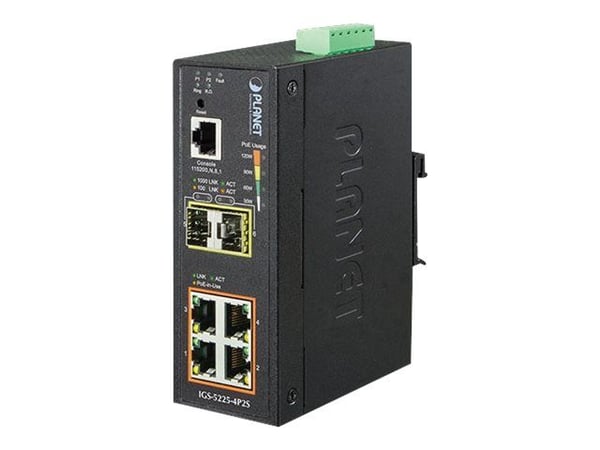 PLANET IGS-5225-4P2S, Hallittu, L2+, Gigabit Ethernet (10/100/1000), Täysin kaksipuolinen, Power over Ethernet -tuki, Seinäkiinnitteinen