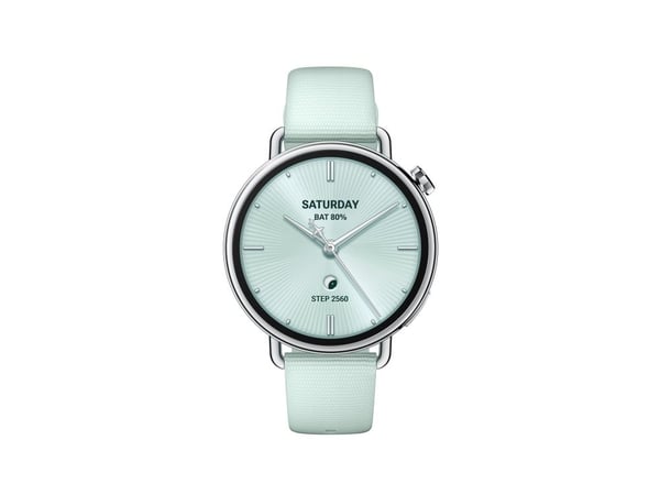 Xiaomi Watch S4 - 41 mm - smart klocka med rem - fluororubber - handledsstorlek: 120-190 mm - display 1.32" - Bluetooth, NFC - 32 g - mintgrön