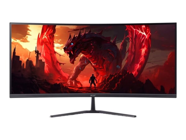 Acer Nitro ED340CUR X0bmiipx - ED0 Series - LCD-skjerm - gaming - kurvet - 34" - 3440 x 1440 UWQHD - 250 cd/m² - HDR10 - 1 ms - 2xHDMI, DisplayPort...