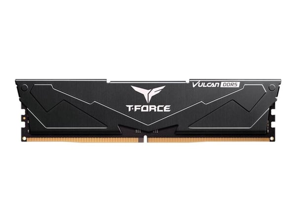 T-FORCE Vulcan - DDR5 - modul - 16 GB - DIMM 288-pin - 6000 MHz / PC5-48000 - CL38 - 1.35 V - ikke-bufret - on-die ECC - svart