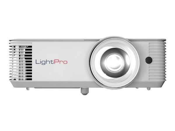 InFocus LightPro Genesis IV IN0026ST - DLP-projektor - UHP - bärbar - 3D - 4000 lumen - WXGA (1280 x 800) - 16:10 - fast objektiv med kort kastavstånd