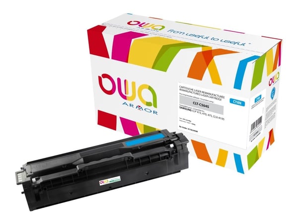 OWA - Cyan - kompatibel - återanvänd - tonerkassett (alternativ för: Samsung CLT-C504S) - för Samsung CLP-415N, 415NW; CLX-4195FN, 4195FW, 4195N; X...