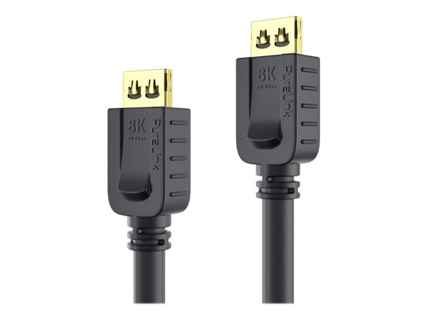 PureLink PureInstall-sarja - Erittäin nopea HDMI ja Ethernet-kaapeli - HDMI (M) lukitus HDMI (M) lukitukseen - 2 m - kolminkertainen eristys - must...