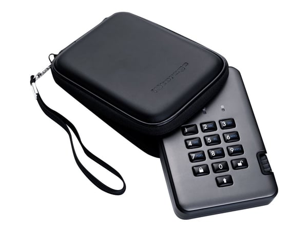 iStorage diskAshur PRO² - SSD - kryptert - 2 TB - ekstern (bærbar) - USB 3.1 - FIPS 197, 256-bits SHA, 256-bit AES-XTS - TAA-samsvar