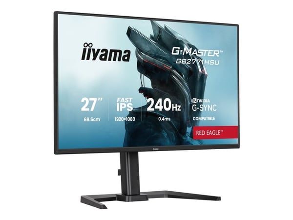 iiyama G-MASTER Red Eagle GB2771HSU-B1 - LED-skjerm - gaming - 27" - 1920 x 1080 Full HD (1080p) @ 240 Hz - Fast IPS - 350 cd/m² - 1000:1 - 0.4 ms ...