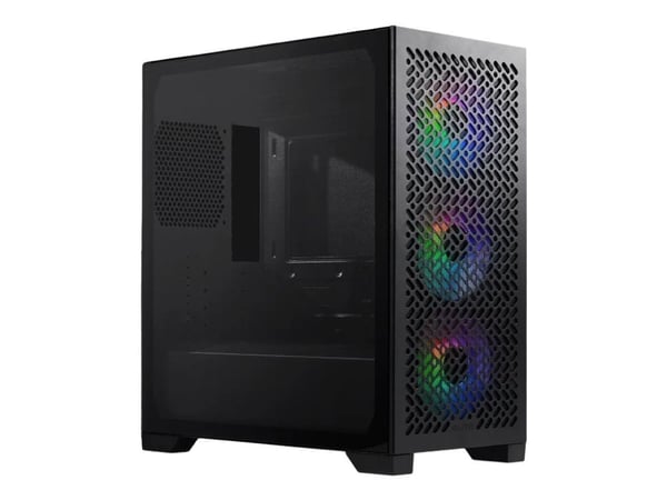 Cooler Master Elite 302 - MT - micro ATX - sidepanel med vindu (herdet glass) - ingen strømforsyning (ATX) - svart - USB/lyd