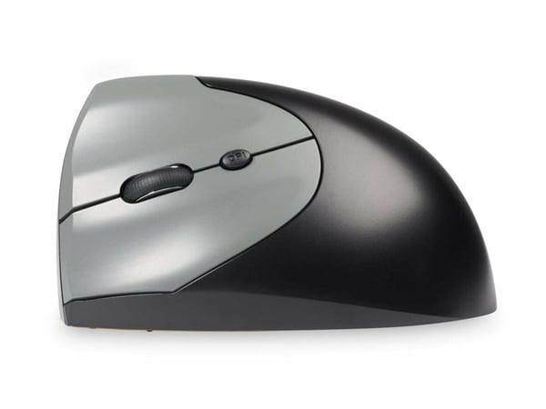 BakkerElkhuizen HandShake - Vertikal mus - ergonomisk - högerhänt - optisk - 7 knappar - trådlös, kabelansluten - 2.4 GHz, USB-C, Bluetooth 5.3 - t...