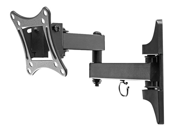 Nedis TVWM1510BK - Brakett - full bevegelse - for TV - stål - svart - skjermstørrelse: 13"-27" - veggmonterbar