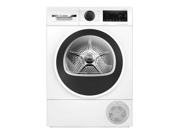 Bosch Serie | 6 WQG2450ISN - Tørker - bredde: 59.8 cm - dybde: 64.8 cm - høyde: 84.2 cm - frontileggelse - hvit med svart/sort-grå dør