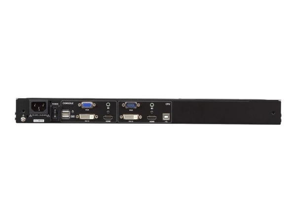 ATEN CL3800NW - KVM-konsoll - USB - USA - engelsk (QWERTY) - 18.5" - kan monteres i rack - 1920 x 1080 Full HD (1080p) @ 60 Hz - 350 cd/m² - 1000:1...