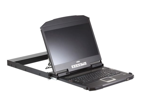 ATEN CL3800NW - KVM-konsoll - USB - USA - engelsk (QWERTY) - 18.5" - kan monteres i rack - 1920 x 1080 Full HD (1080p) @ 60 Hz - 350 cd/m² - 1000:1...