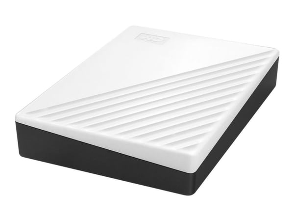 WD My Passport WDBPKJ0050BWT - Harddisk - kryptert - 5 TB - ekstern (bærbar) - USB 3.2 Gen 1 - 256-bit AES - hvit