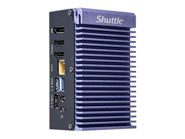 Shuttle SPCEL12 - Industriell dator - USFF 1 x Atom X-serien J6412 / upp till 2.6 GHz - RAM 0 GB - SSD 0 x 0 GB - UHD Graphics - Gigabit Ethernet, ...