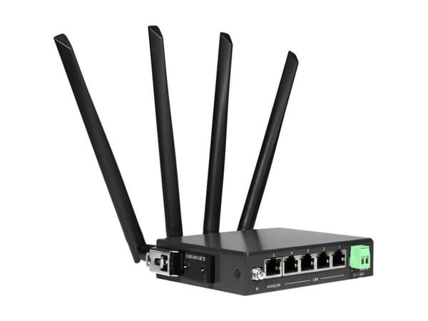 Edimax Pro D4G-7459AC - Trådløs ruter - WWAN 4-portssvitsj - Wi-Fi 5 - Dobbeltbånd - 4G - veggmonterbar, DIN-skinnemonterbar