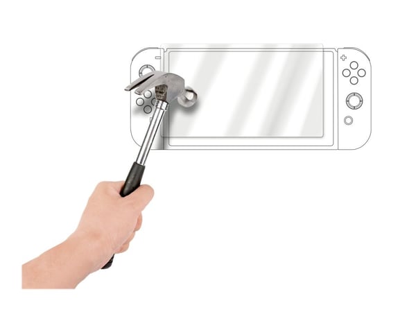 Bigben Interactive SWITCHOTEMPGLASS, Näytönsuoja, Nintendo Switch OLED, Läpinäkyvä, Karkaistu lasi, Naarmuuntumisenkestävä, Putoamisenkestävä, Nint...
