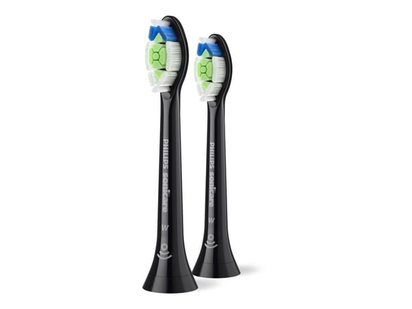 Philips Sonicare W2 Optimal White HX6062 - Utskiftningsbørstehode - for tannbørste - svart (en pakke 2)