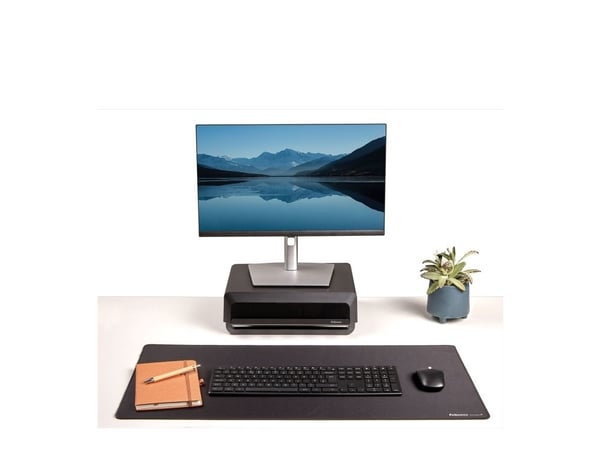 Fellowes Breyta - Desk mat: 80 x 40 cm - gummi - svart
