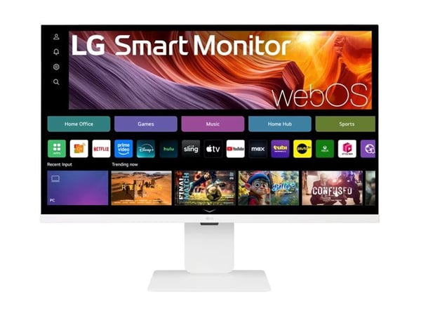 LG 32U850SA-W - LCD-skjerm - Smart - 32" (31.5" synlig) - 3840 x 2160 4K @ 60 Hz - IPS - 400 cd/m² - 1000:1 - HDR10 - 5 ms - 2xHDMI, 3xUSB-C - høyt...