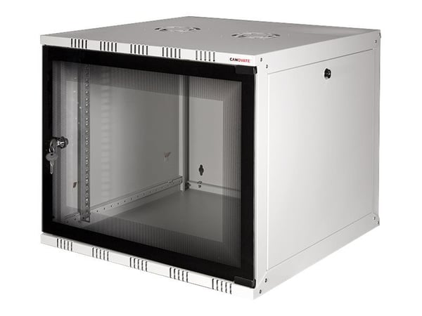 LogiLink Canovate SOHO - Skåp - väggmontering - ljusgrå, RAL 7035 - 12U - 19"