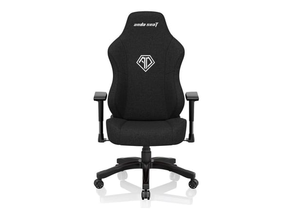Anda Seat Phantom 3 Premium - Spillestol - ergonomisk - armlener - T-formet - tipping - roterende - EverSoft linen fabric - karbon sort
