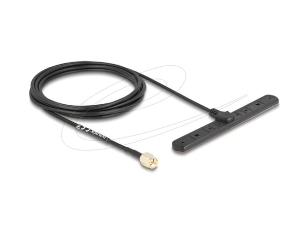 Delock - Antenne - mobiltelefon - 3 dBi - rundtstrålende - klebemontering, innendørs / utendørs
