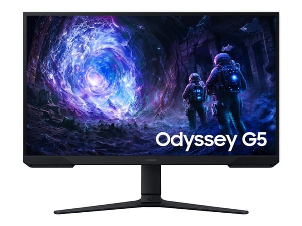 Samsung Odyssey G5 S27FG510EU - G5F1 Series - LED-skjerm - gaming - 27" - 2560 x 1440 QHD @ 180 Hz - VA - 300 cd/m² - 3000:1 - HDR10 - 1 ms - 2xHDM...