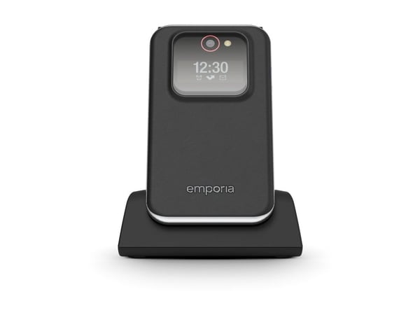Emporia emporiaJOY-LTE, Simpukka, Yksittäinen SIM, 7,11 cm (2.8"), 2 MP, 1300 mAh, Musta