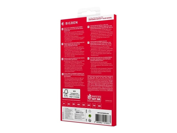 Bigben Interactive SWITCHOTEMPGLASS, Näytönsuoja, Nintendo Switch OLED, Läpinäkyvä, Karkaistu lasi, Naarmuuntumisenkestävä, Putoamisenkestävä, Nint...