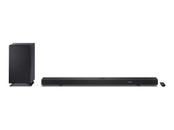 Sharp HT-SBW55121 - Q Series - Lydplankesystem - for hjemmeteater - 5.1.2-kanal - trådløs - Bluetooth - 212 watt (Total) - aegean blue