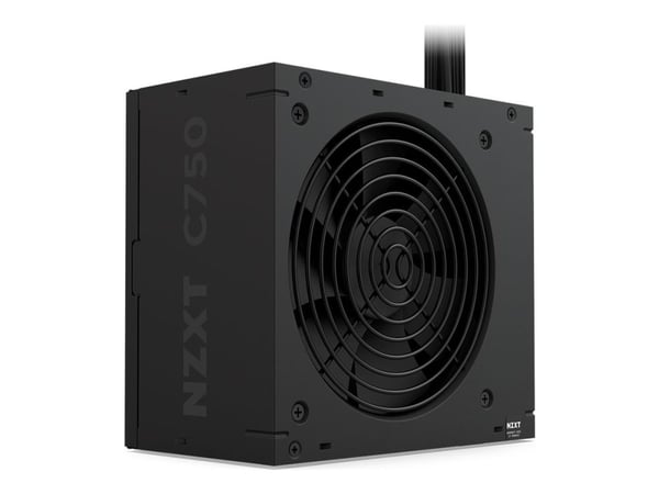 NZXT C-Series C750 - Strømforsyning (intern) - ATX12V 3.1/ EPS12V 2.92 - 80 PLUS Bronze - AC 100-240 V - 750 Watt - aktiv PFC - Europa - sort