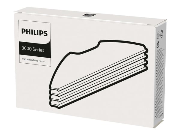 Philips XV1430 - Replacement mop cover - for robotgulvrenser (en pakke 4)