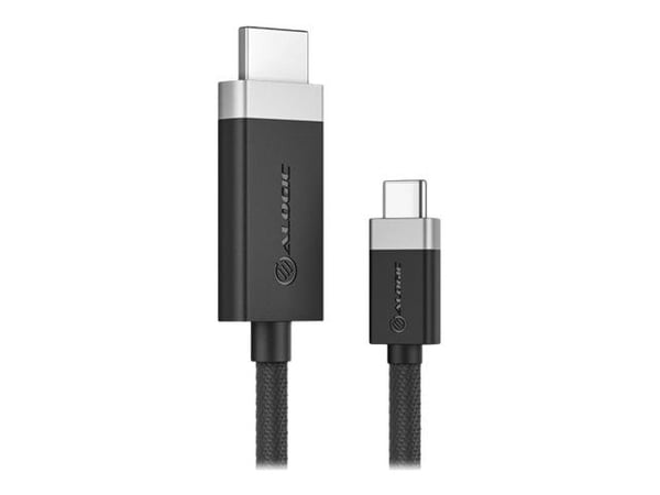 ALOGIC FUCHD1-SGR, 1 m, HDMI-tyyppi A (vakio), USB Type-C, Uros, Uros, Suora