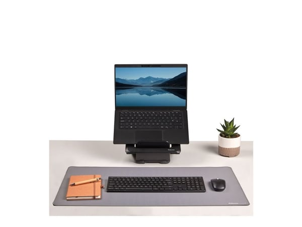 Fellowes Breyta - Desk mat: 80 x 40 cm - gummi - grå