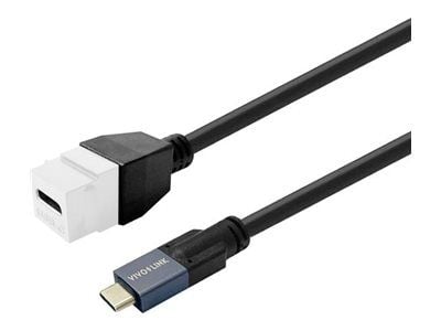 VivoLink Pro - USB-kabel - 24 pin USB-C (hann) til 24 pin USB-C (hunn) nøkkelsky - USB 3.2 Gen 2 - 20 V - 5 A - 1 m - 4K 30Hz støtte, up to 20 Gbps...