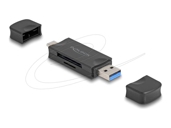 Delock - Kortleser (microSD, SD) - USB 3.0/USB-C