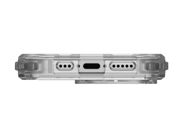 UAG Plyo XTE - Baksidedeksel for mobiltelefon - MagSafe-samsvar - termoplastisk polyuretanramme (TPU), bakplate av polykarbonat - clear/titanium - ...