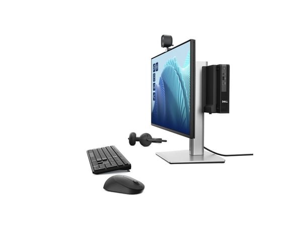 Dell Pro Micro QCM1250 - Micro Core i7 i7-14700T / opptil 5,2 GHz - RAM 16 GB - SSD 512 GB - NVMe, TLC - UHD Graphics 770 - Gigabit Ethernet, Bluet...