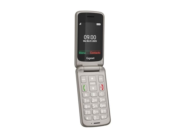 Gigaset GL595, Simpukka, Yksittäinen SIM, 7,11 cm (2.8"), 0,3 MP, 800 mAh, Musta