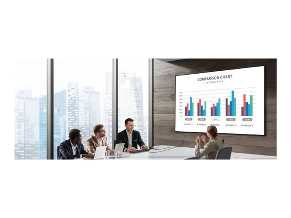 LG 75UH5N-M - 75" Diagonal klass UH5N-M Series LED-bakgrundsbelyst LCD-skärm - digital skyltning med integrerat Pro:Idiom - webOS - 4K UHD (2160p) ...