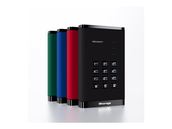 iStorage diskAshur3 1TB Musta - Kiintolevy - 2,5" (IS-DA3-256-1000-B)
