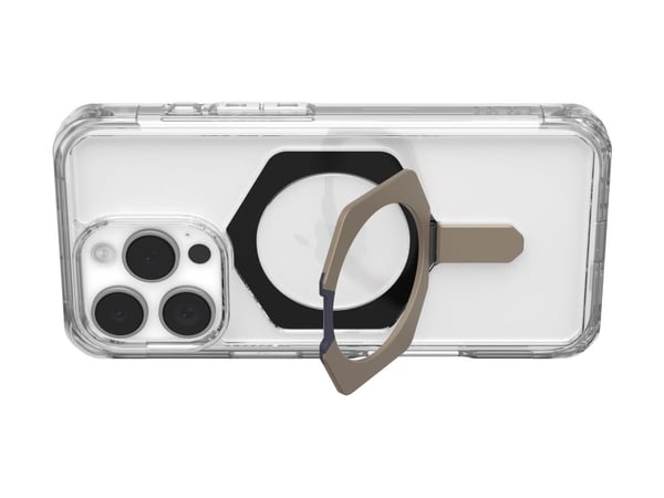 UAG Plyo XTE - Baksidedeksel for mobiltelefon - MagSafe-samsvar - termoplastisk polyuretanramme (TPU), bakplate av polykarbonat - clear/titanium - ...
