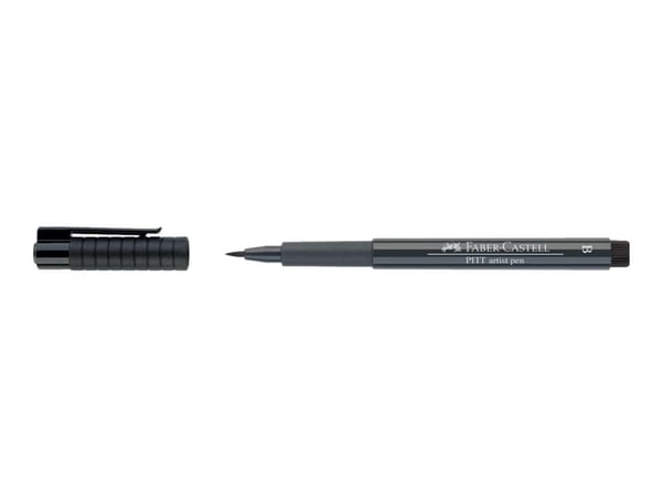 Faber-Castell PITT artist - Penselpenna - permanent - kallt grå IV - vattenbaserat pigmentbläck - 2 mm