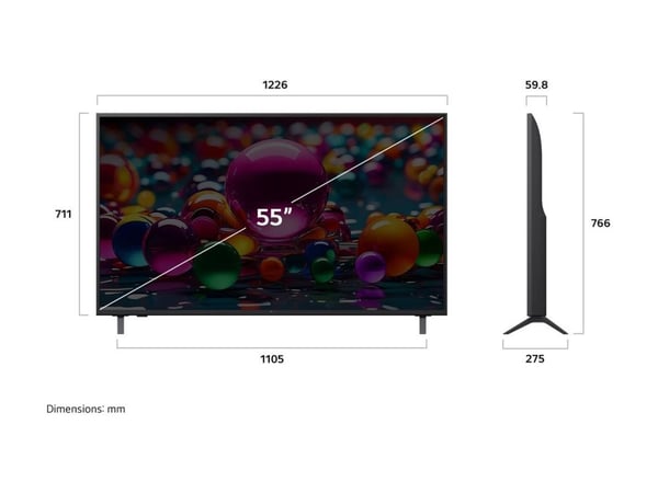 LG 55UA75006LA 139cm 55" 4K LED Smart TV-fjernsyn